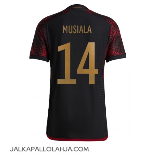 Saksa Jamal Musiala #14 Kopio Vieras Pelipaita MM-kisat 2022 Lyhyet Hihat